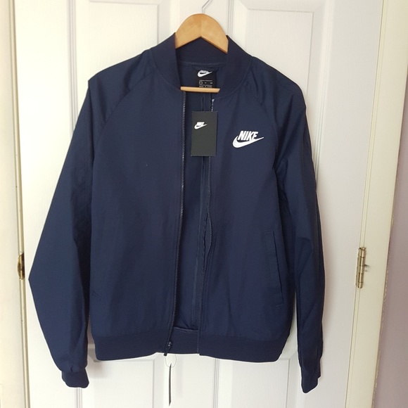 blue nike bomber jacket